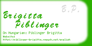 brigitta piblinger business card